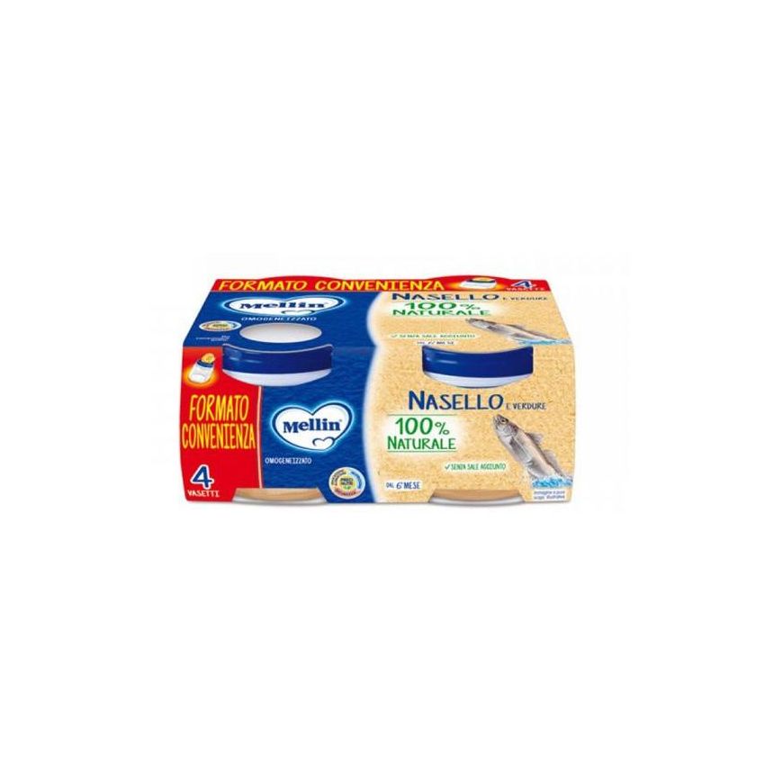 Mellin Omogeneizzato di Nasello - Pack da 4x80g