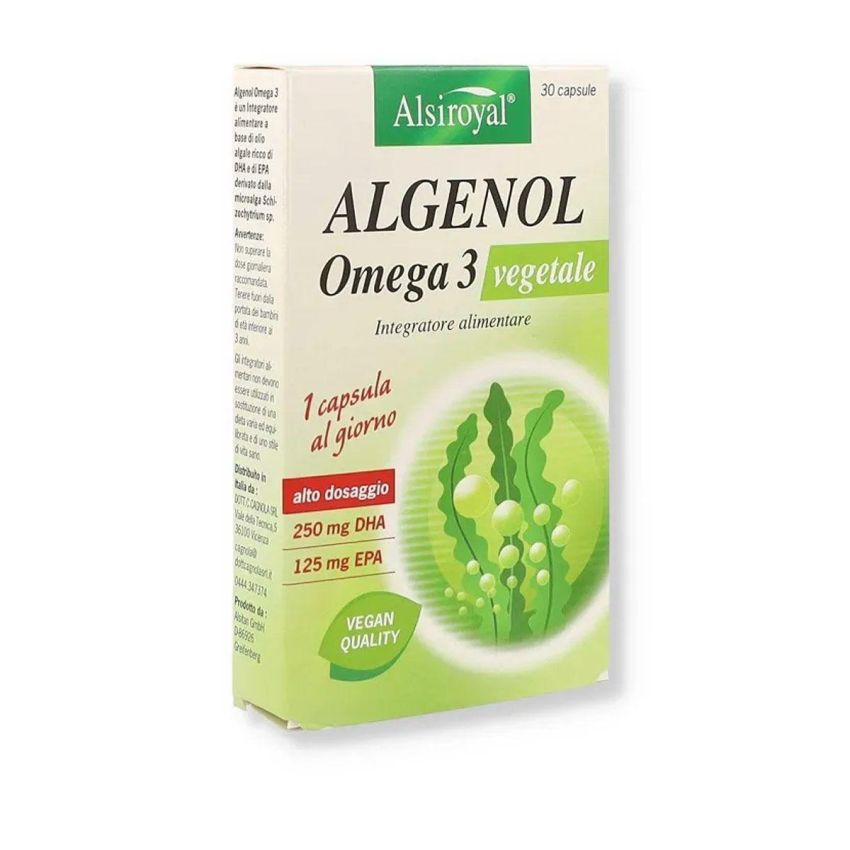 Algenol Omega 3 Vegetariano - 30 Capsule di Origine Vegetale