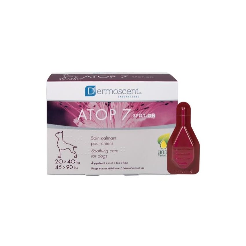 Atop 7 Spot-On Pipette Anti-Parassitarie per Cani 20-40Kg - Pacco da 4