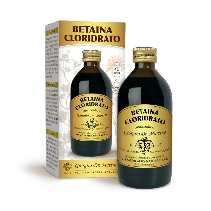 Dr. Giorgini Betaina Cloridrato Analcolico - Integratore Liquido, 200ml