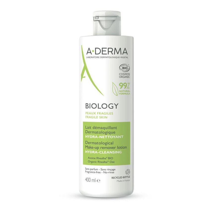 A-Derma Biology 400ml - Latte Struccante Dermatologico Idra-Detergente