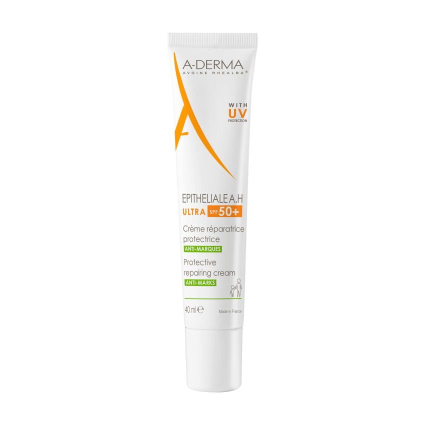 Aderma Epitheliale AH Ultra Crema Ristrutturante Protettiva SPF 50+, 40ml