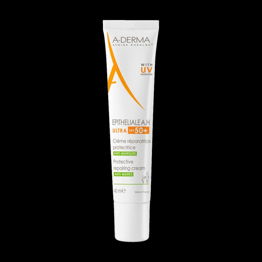 Aderma Epitheliale AH Ultra Crema Ristrutturante Protettiva SPF 50+, 40ml