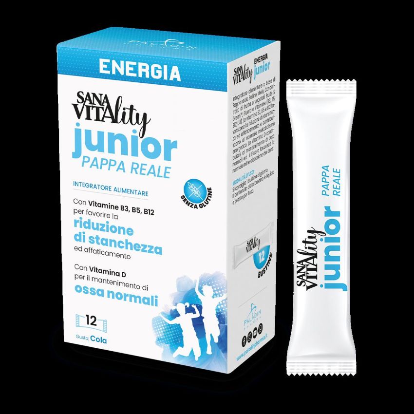 Sanavitality Junior Pappa Reale - 12 Stick Salutari per Bambini