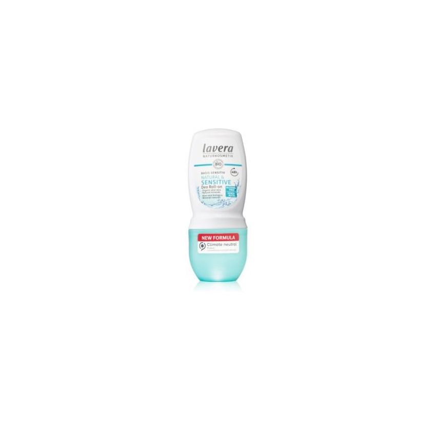 Lavera Basis Sensitiv Deodorante Roll-On Naturale per Pelle Sensibile, 50ml