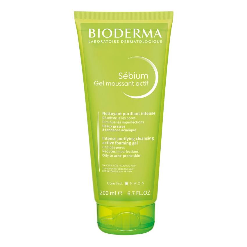 Gel Detergente Bioderma Sebium Moussant Actif - 200ml