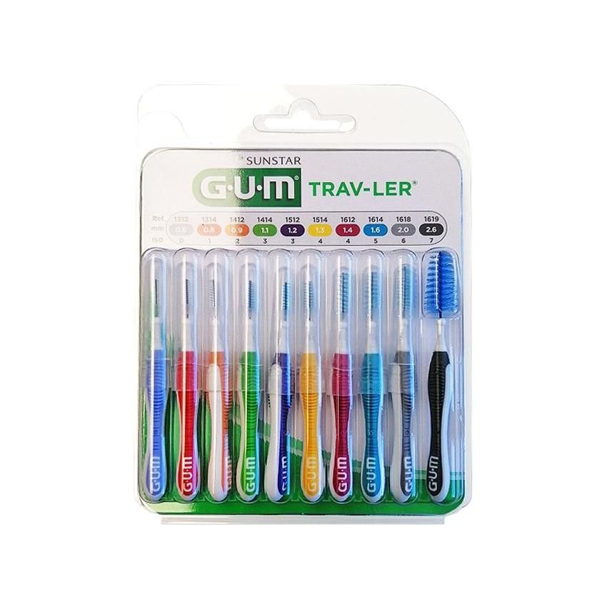 Gum Trav-Ler Scovolini Interdentali - Confezione da 10 Pezzi