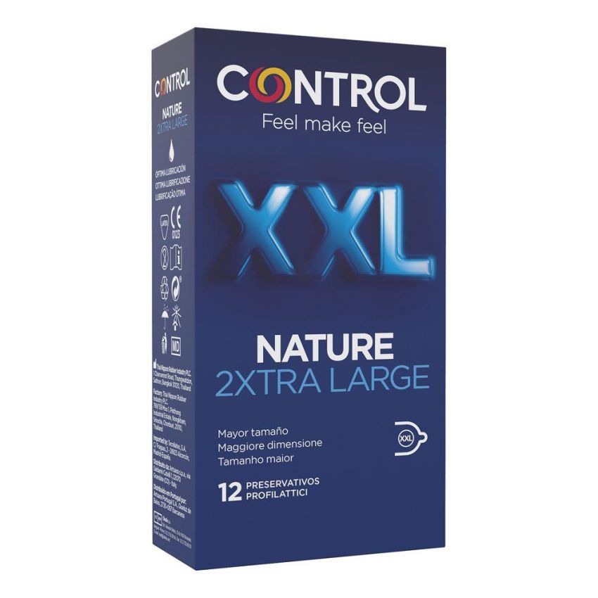 Control Nature XXL - Pacchetto da 12 Preservativi Extra Large