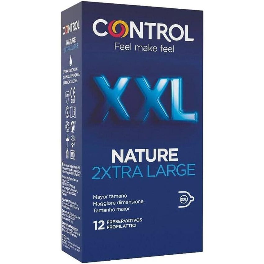 Control Nature XXL - Pacchetto da 12 Preservativi Extra Large