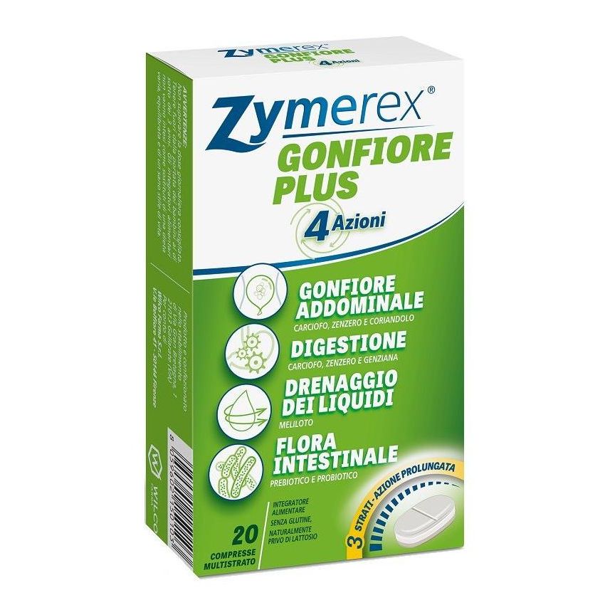 Zymerex Plus - Compresse Anti-Gonfiore, Confezione da 20