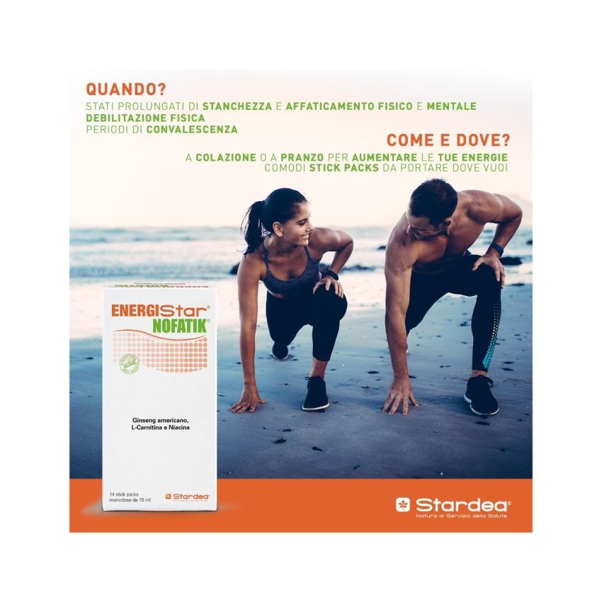 Energistar Nofatik - Stick Pack da 15ml - Confezione da 14 Pezzi