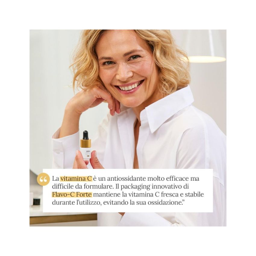 Isdin Isdinceutics Flavo-C Forte Trattamento Viso Fortificante - 3 Flaconcini