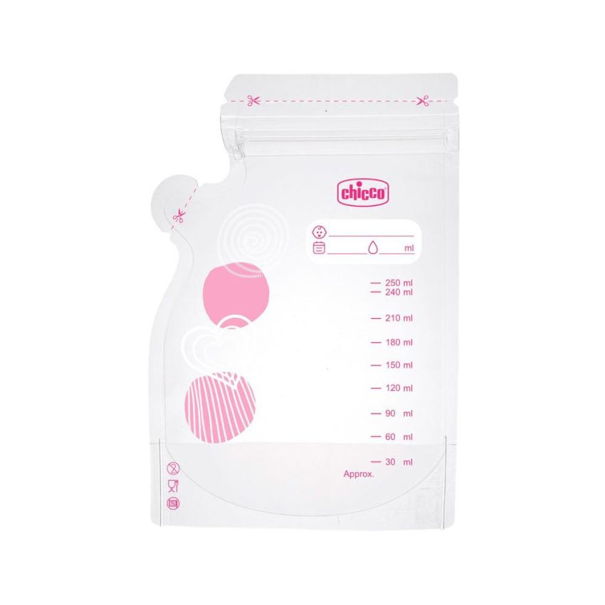 Chicco - Sacchetti Salvafreschezza per Latte Materno, 30 Pezzi