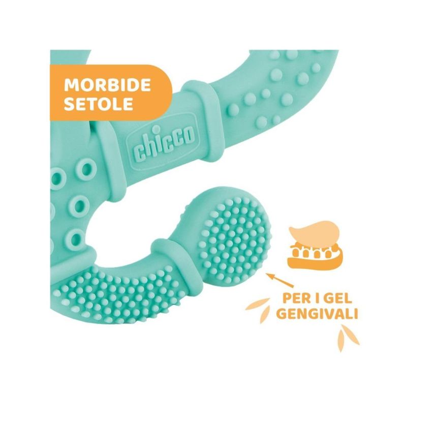 Chicco Soft Iguana Massaggiagengive per Maschio con Setole Morbide