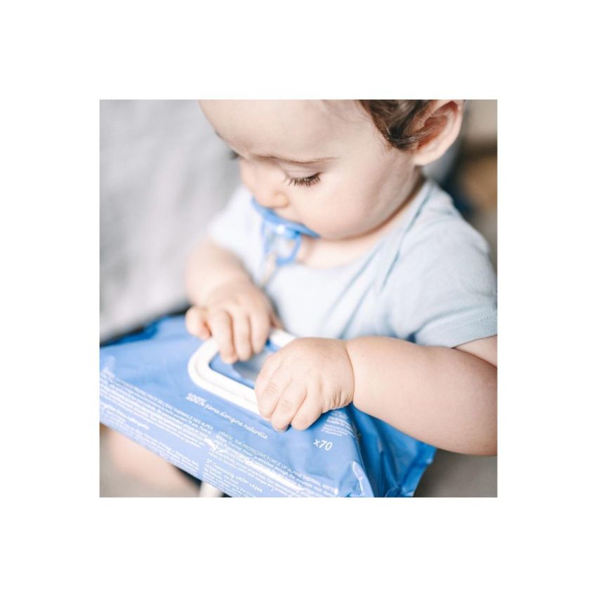 Uriage Bebe - Salviette Detergenti a Base d'Acqua, 70 Pezzi