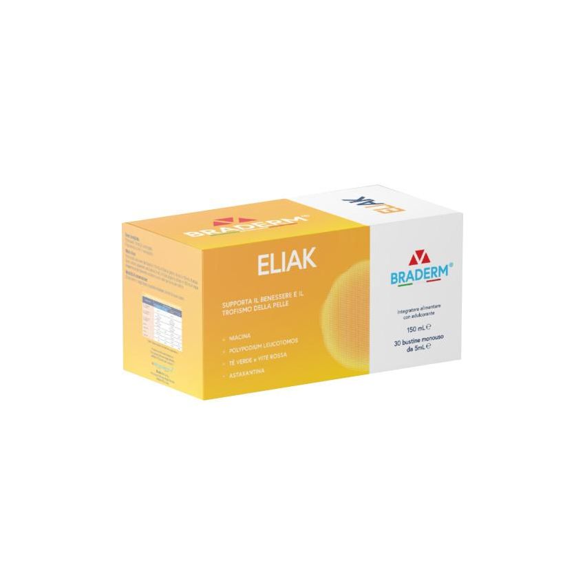 Braderm Eliak - Integratore Salutare in 30 Bustine Pronte all'uso