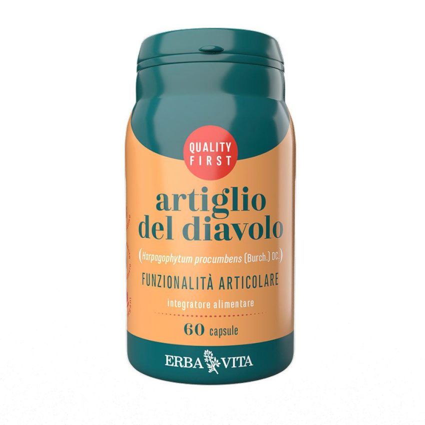 Erba Vita Artiglio Del Diavolo - Integratore Alimentare Naturale, 60 Capsule