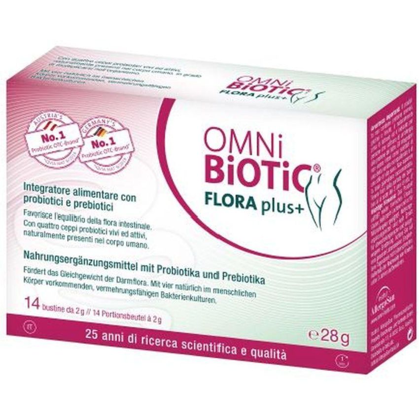 Omni Biotic Flora Plus+ Probiotico in Bustine - Confezione da 14