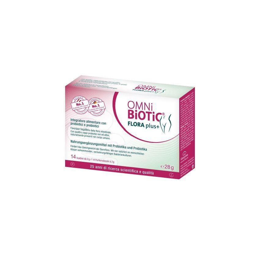 Omni Biotic Flora Plus+ Probiotico in Bustine - Confezione da 14