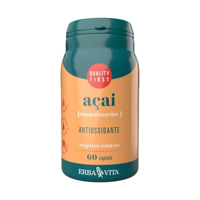 Erba Vita Acai - Estratto di Acai in 60 Capsule Energizzanti
