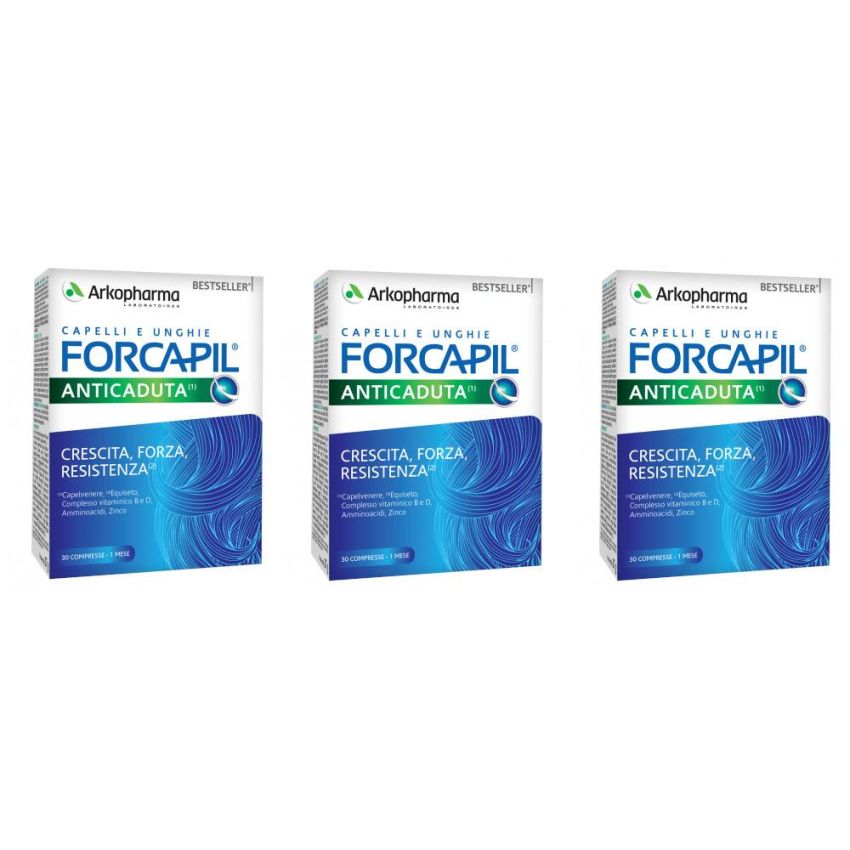Forcapil Anti-Caduta Confezione Tripla - 3 Confezioni da 30 Compresse
