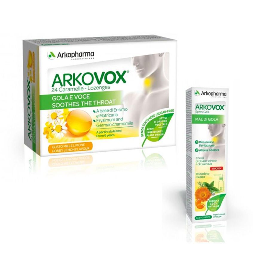 Arkovox Propolis Pack: 24 Compresse + Spray 30ml