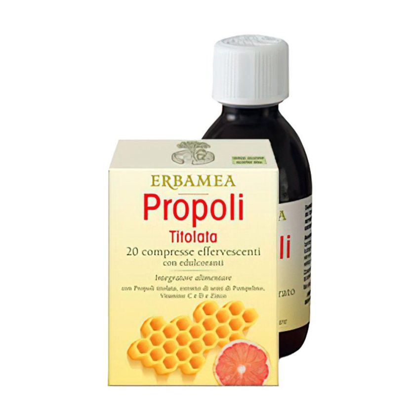 Erbamea Propoli Effervescente Titolata - 20 Compresse Effervescenti