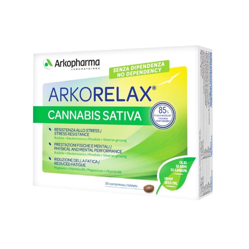 Arkopharma Arkorelax - Cannabis Sativa Integratore 30 Compresse