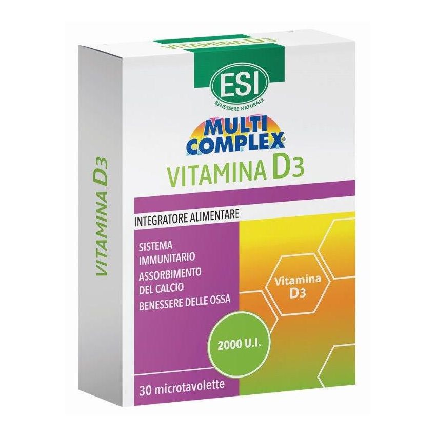 Esi Multicomplex Tavolette con Vitamina D3 - Confezione da 30 Pezzi