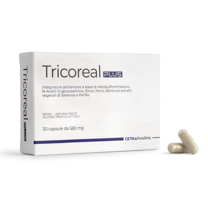 Tricoreal Plus - Integrazione Nutrizionale per Capelli Sani, 30 Capsule