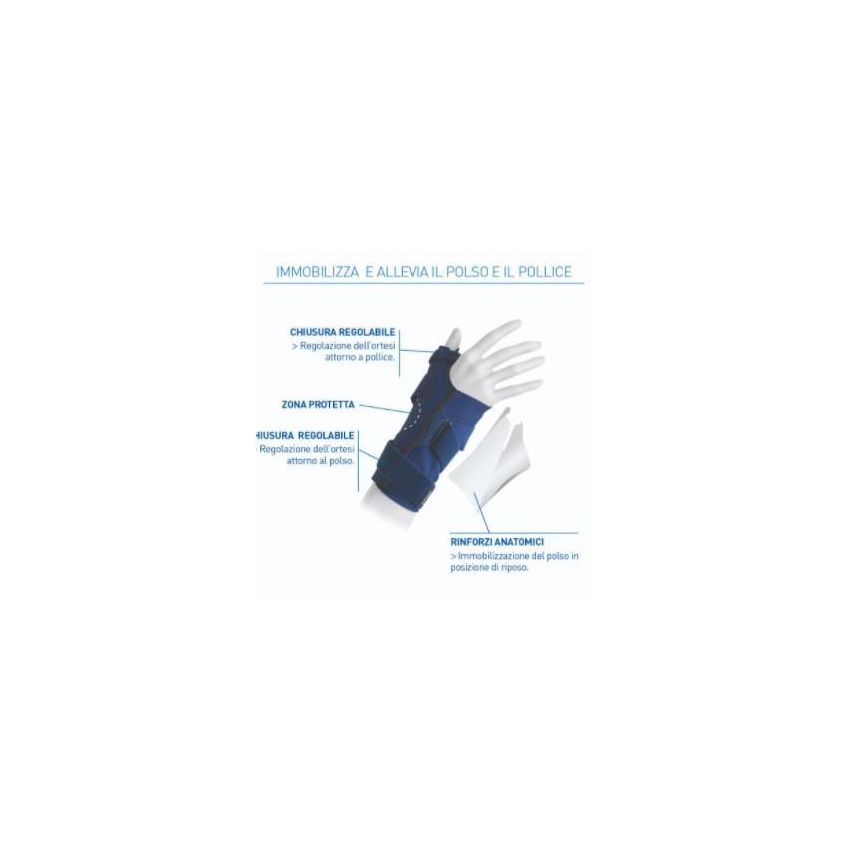 Epitact Querv'Immo Supporto per Tendinite di Polso e Pollice, Taglia M, per Mano Destra