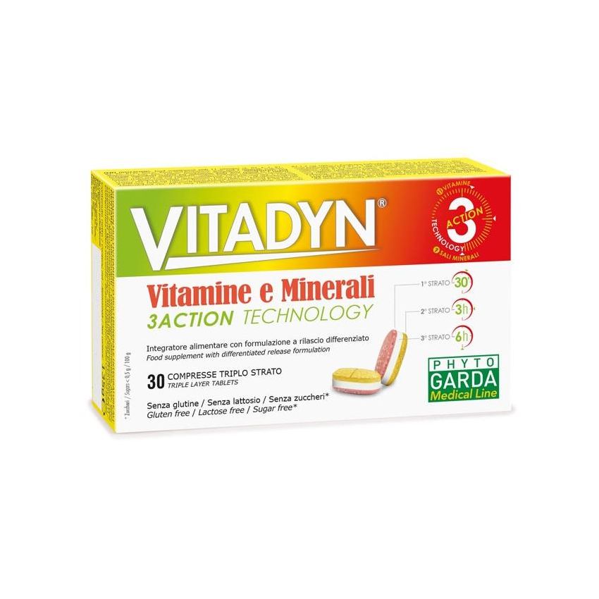 Vitadyn - Vitamine e Minerali a Rilascio Programmato, 30 Compresse