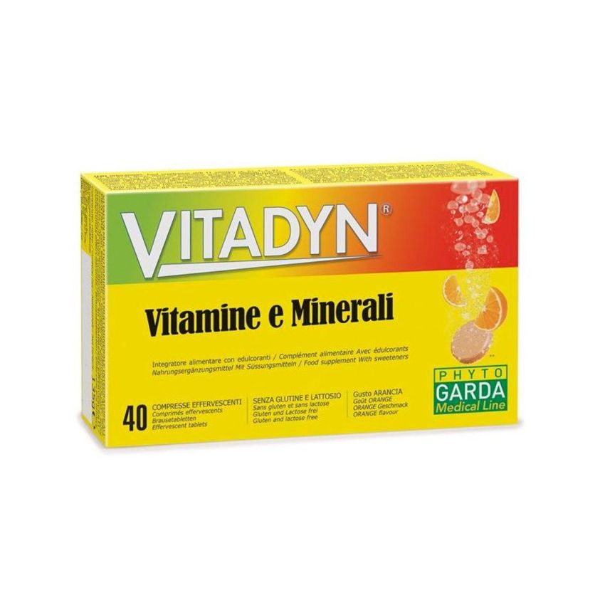 Vitadyn Effervescenti - Vitamine e Minerali in Compresse - 40 Pezzi
