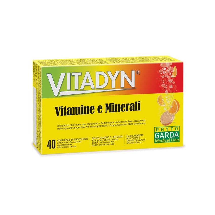 Vitadyn Effervescenti - Vitamine e Minerali in Compresse - 40 Pezzi