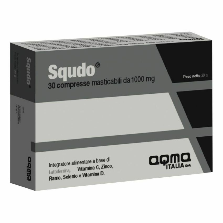 Squdo - 30 Compresse Masticabili per la Salute