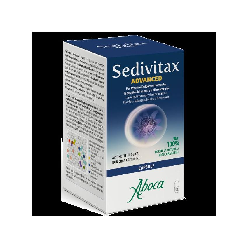 Sedivitax Advanced - 30 Capsule di Supporto al Sonno Naturale
