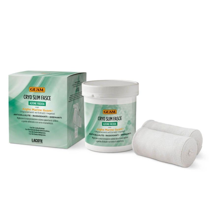 Fasce Anticellulite Rassodanti e Drenanti Guam Cryo Slim - Set da 2 Pezzi