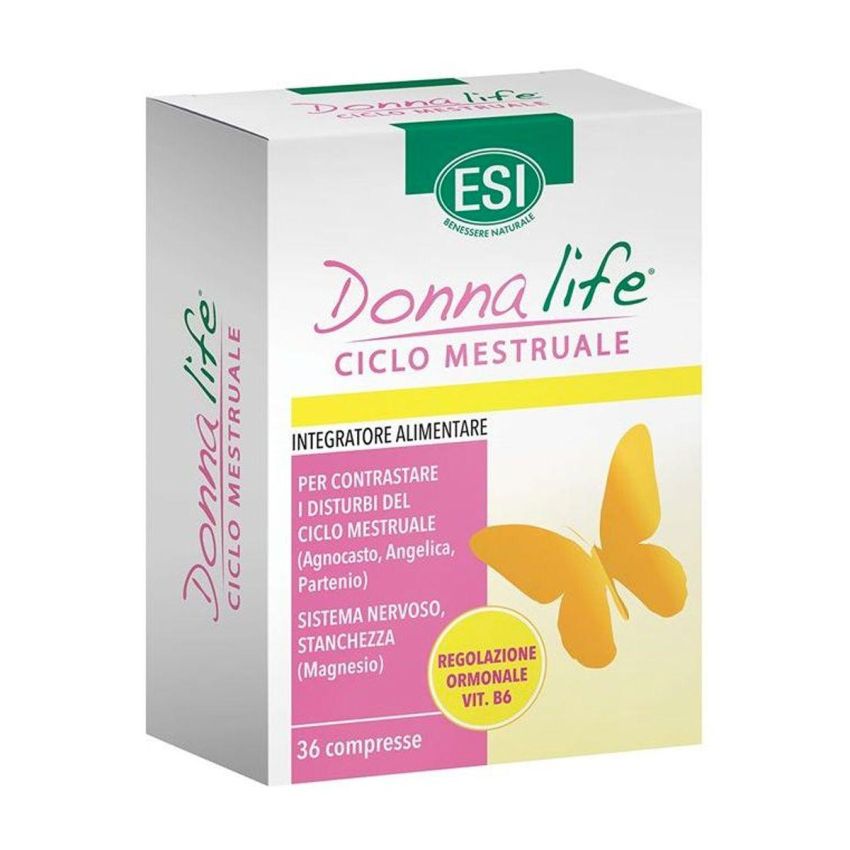 ESI Donna Life - Compresse Supporto per Ciclo Mestruale, 36 Compresse