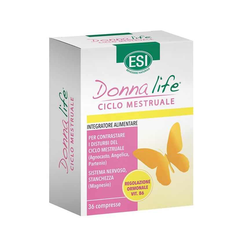 ESI Donna Life - Compresse Supporto per Ciclo Mestruale, 36 Compresse
