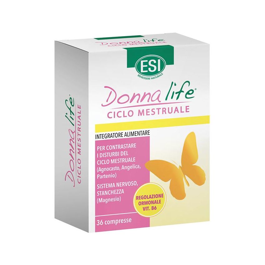 ESI Donna Life - Compresse Supporto per Ciclo Mestruale, 36 Compresse
