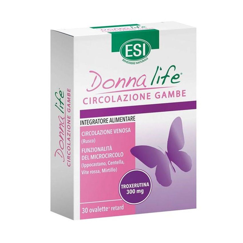 Esi Donna Life - Ovalette per la Circolazione delle Gambe, Confezione da 30