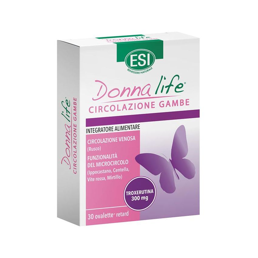 Esi Donna Life - Ovalette per la Circolazione delle Gambe, Confezione da 30