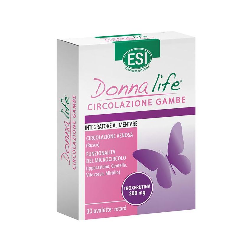 Esi Donna Life - Ovalette per la Circolazione delle Gambe, Confezione da 30