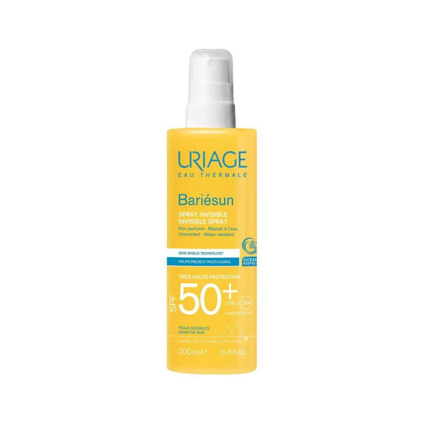 Uriage Bariesun SPF50+ Spray Invisibile Senza Profumo, 200ml