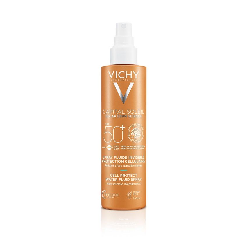 Vichy Capital Soleil Spray Solare Anti-Disidratazione SPF 50+, 200 ml