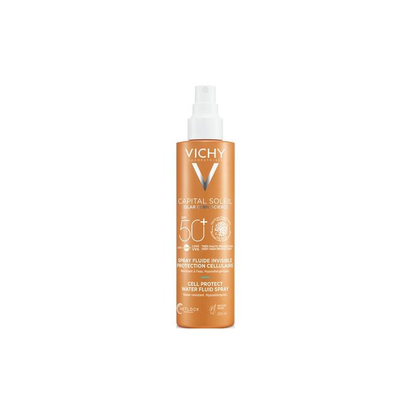 Vichy Capital Soleil Spray Solare Anti-Disidratazione SPF 50+, 200 ml