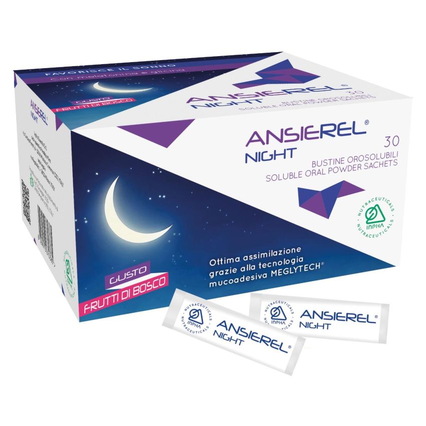 Ansierel Night - Bustine Rilassanti Notturne, Confezione da 30