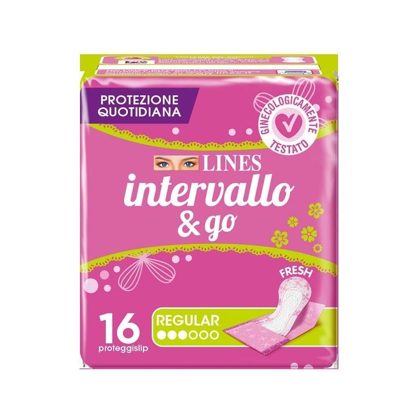 Freshgo Lines Intervallo: ProteggiSlip Ripiegabili, Pacco da 16 Pezzi