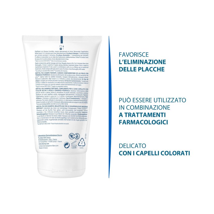 Ducray Kertyol Pso Shampoo per Psoriasi 125ml