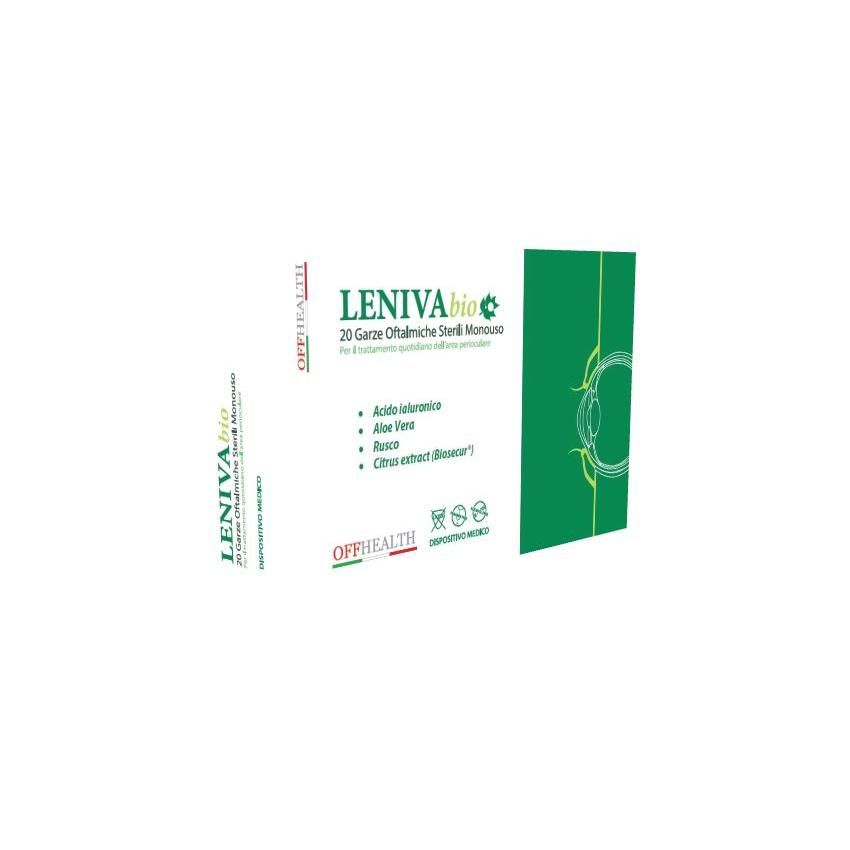 Leniva Bio - Garze Oftalmiche Sterili Monouso, 20 Pezzi
